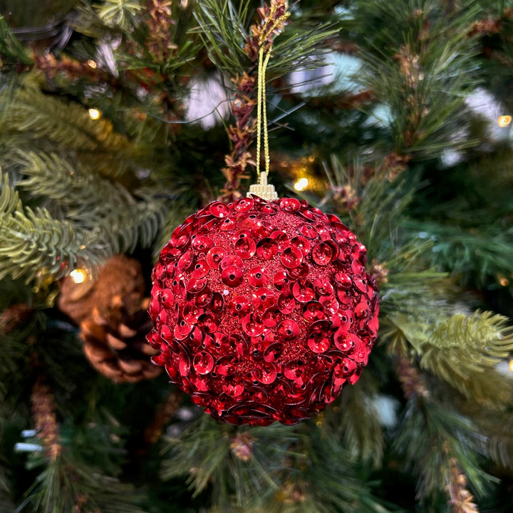 Babble Wrap 9PCs Shimmer / Embellished Baubles Set (Gold-Red-Gold)