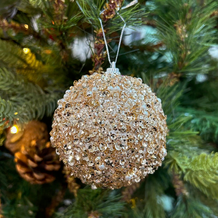 Babble Wrap 9PCs Shimmer / Embellished Baubles Set (Gold-Pink-Gold)