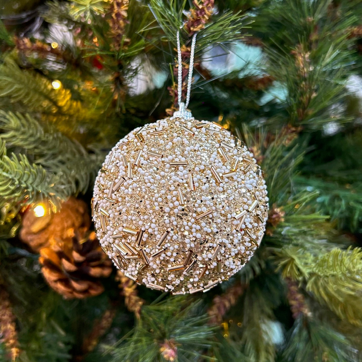 Babble Wrap 9PCs Shimmer / Embellished Baubles Set (Gold-Red-Gold)