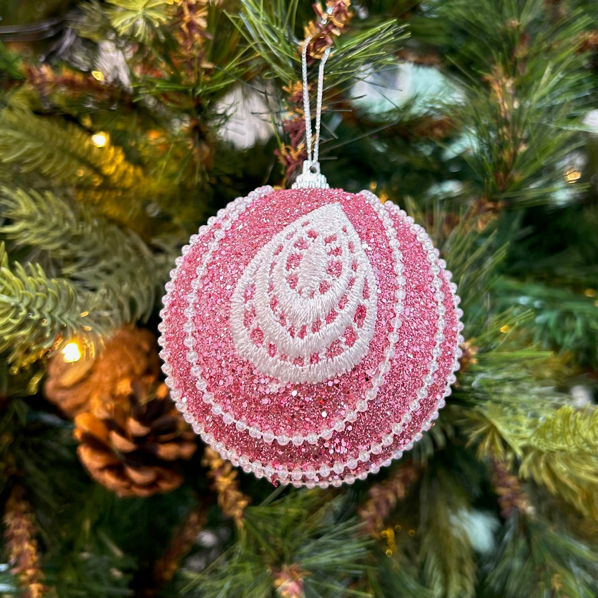 Babble Wrap 9PCs Shimmer / Embellished Baubles Set (Gold-Pink-Red)