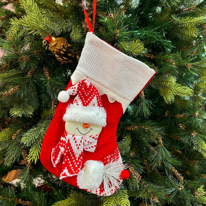 Babble Wrap Crochet Comfort Mini Stocking (Snowman)