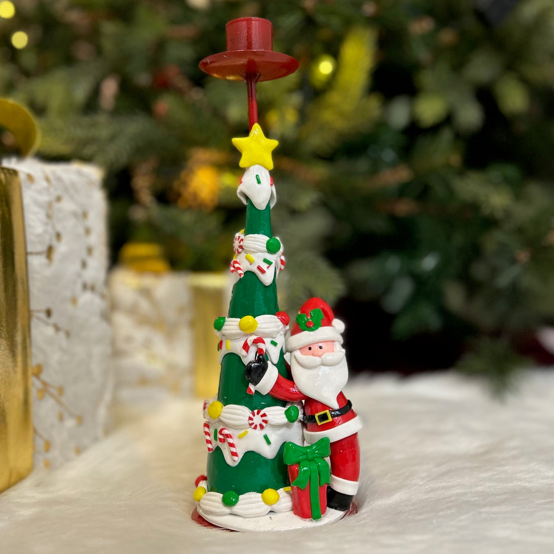 Babble Wrap Festive Christmas Tree Candle Stand (Santa)