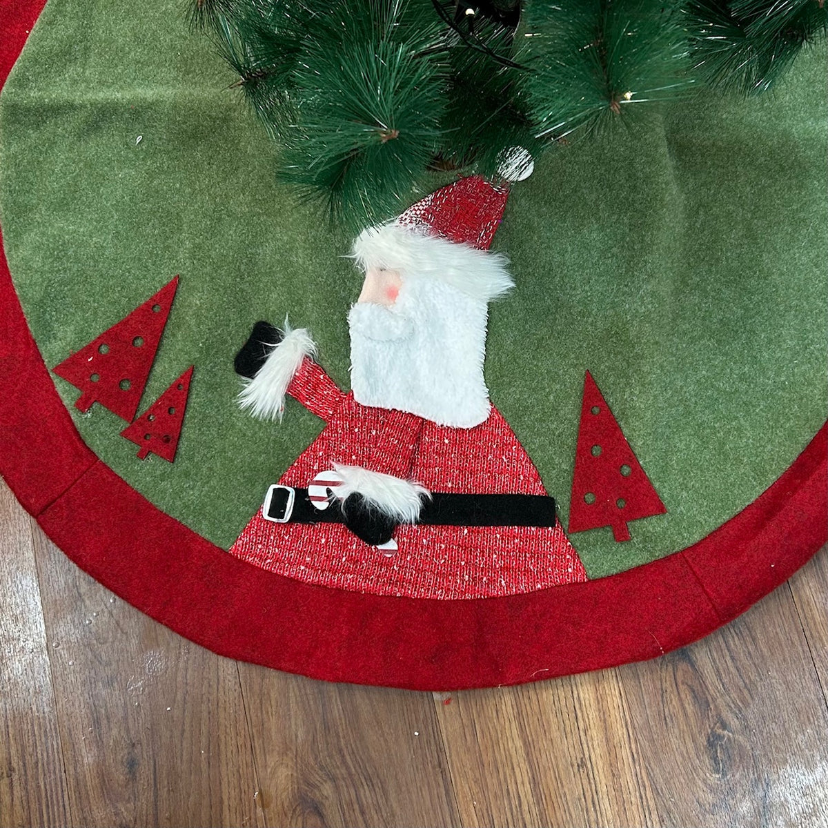 Babble Wrap 42" Tree Skirt - Santa's Winter Wrap