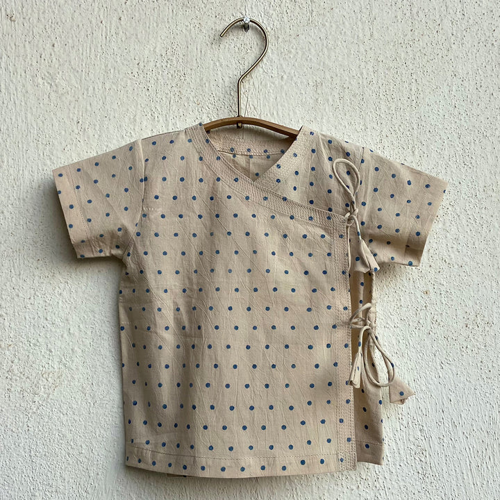 UNISEX ORGANIC INDIGO ZOO BAG - RAIDANA AND CHECK ANGARAKHA + PANTS
