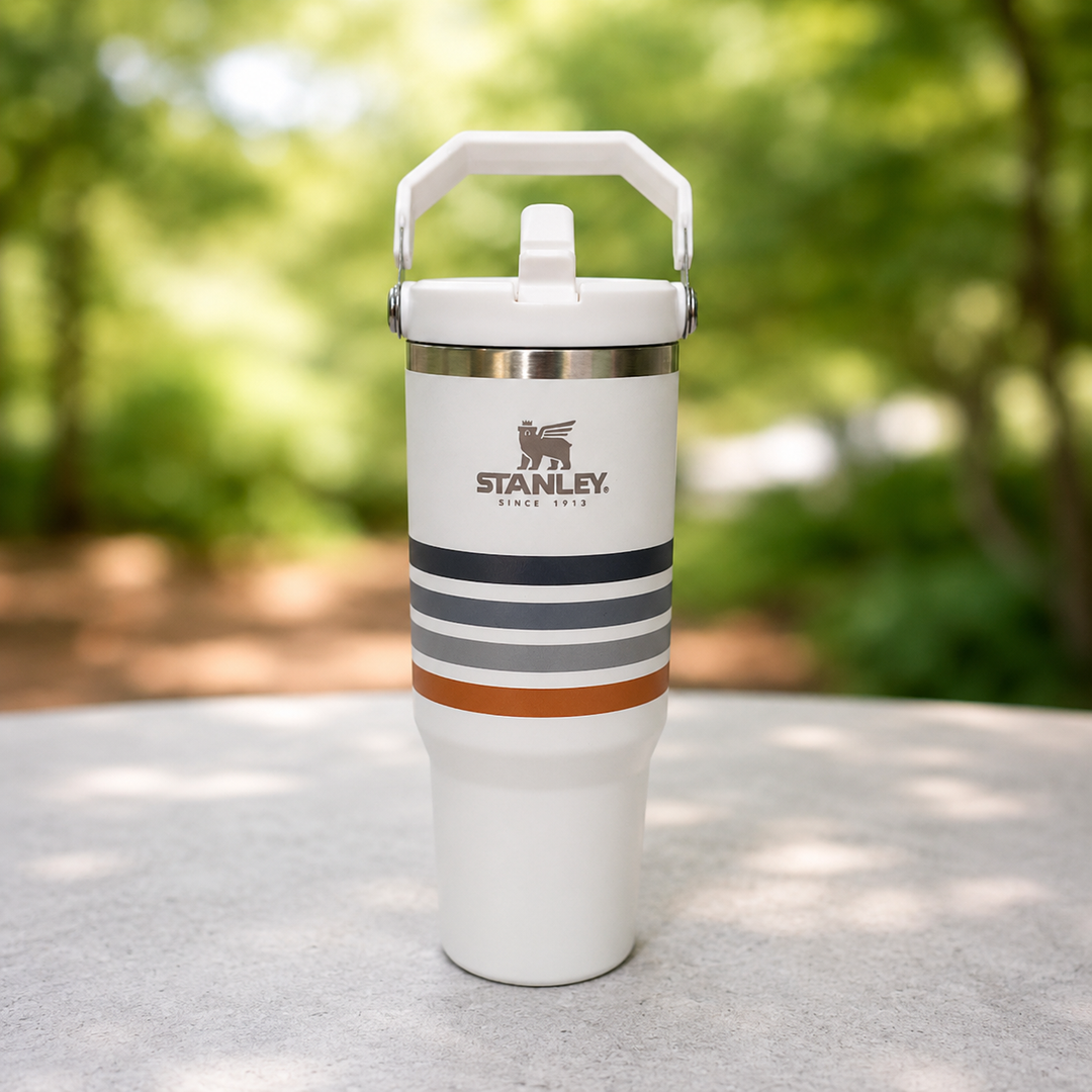 IceFlow Flip Straw Tumbler – Alpine Stripe