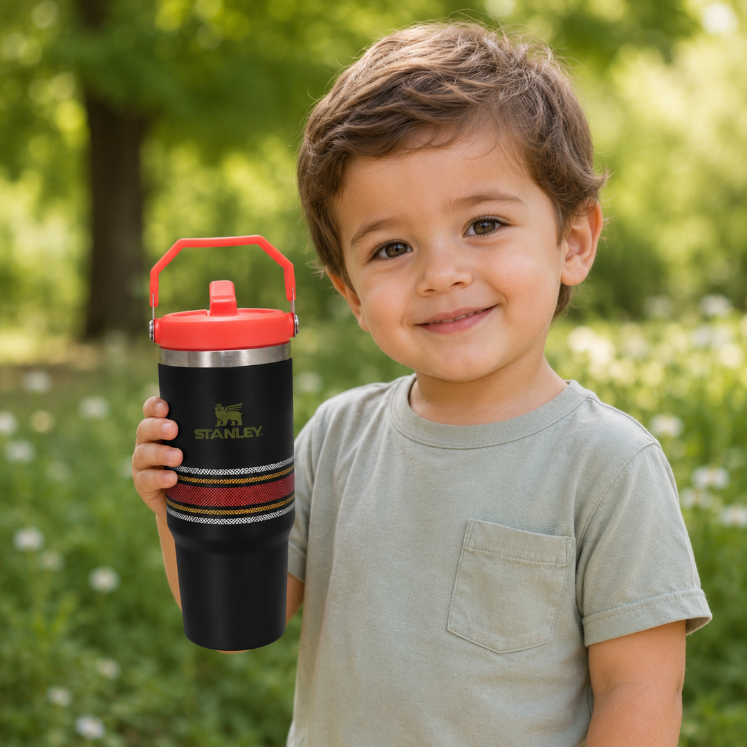 IceFlow Flip Straw Tumbler – Ember Stripe