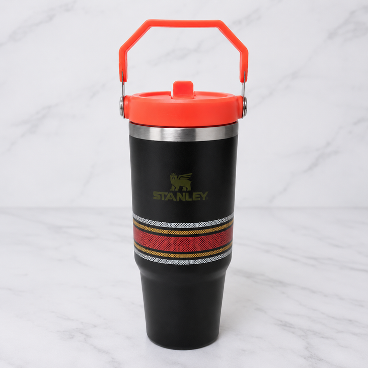 IceFlow Flip Straw Tumbler – Ember Stripe