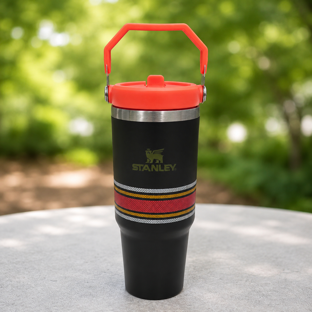 IceFlow Flip Straw Tumbler – Ember Stripe