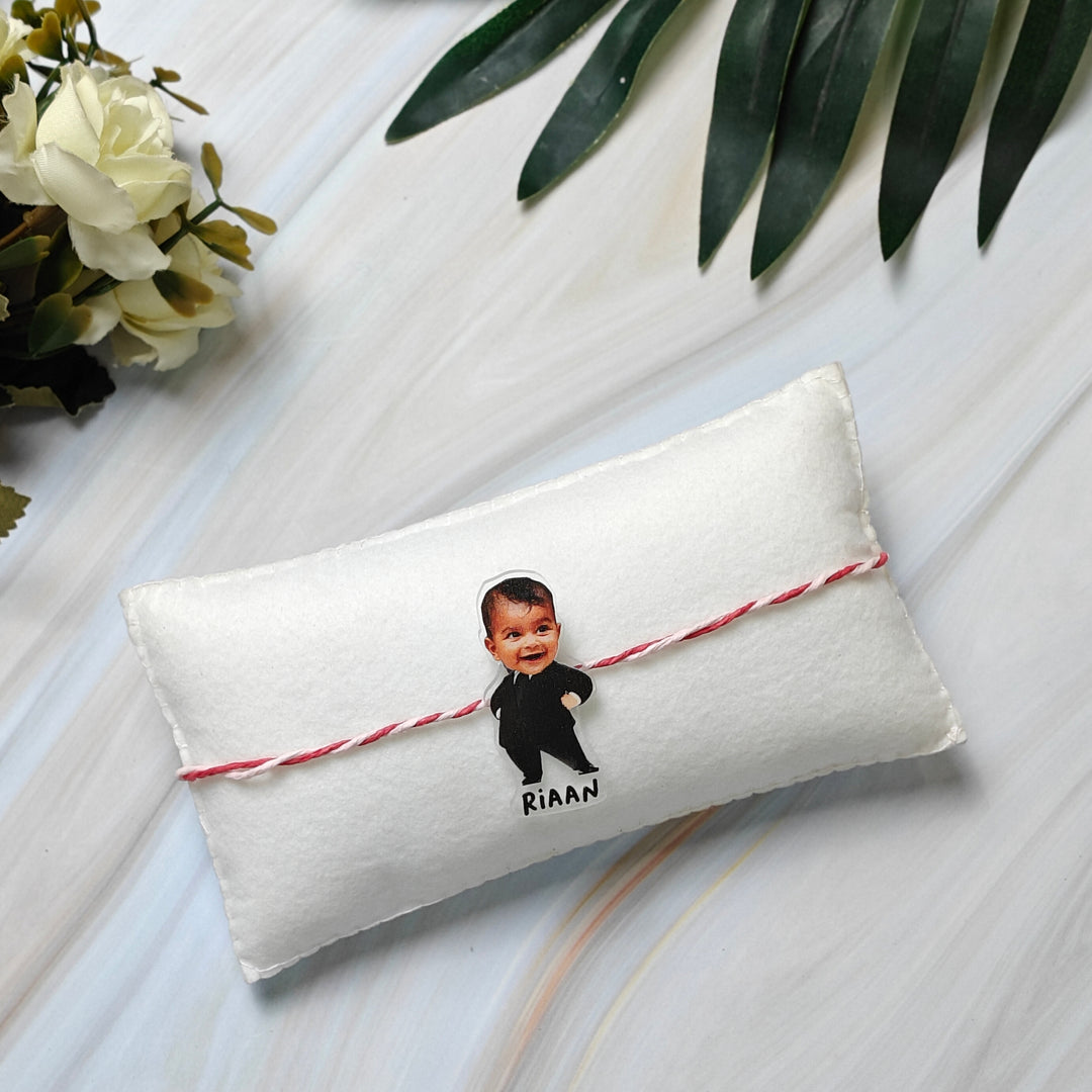 Babble Wrap Personalised Caricature Rakhi - Boss Baby