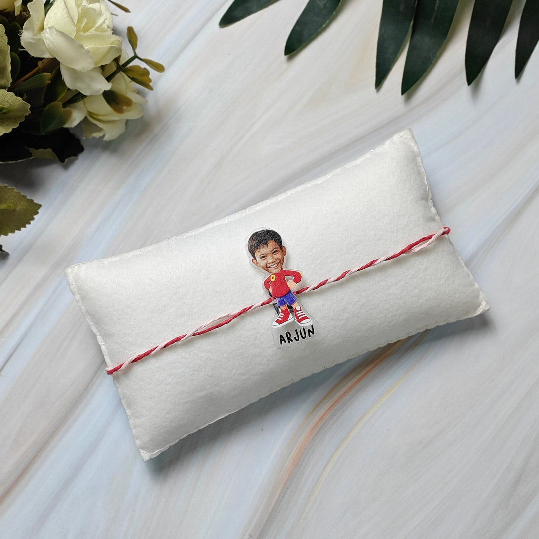 Babble Wrap Personalised Caricature Rakhi - Noddy