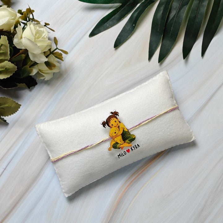Babble Wrap Personalised Ghibli style Rakhi - Paws & Pigtails