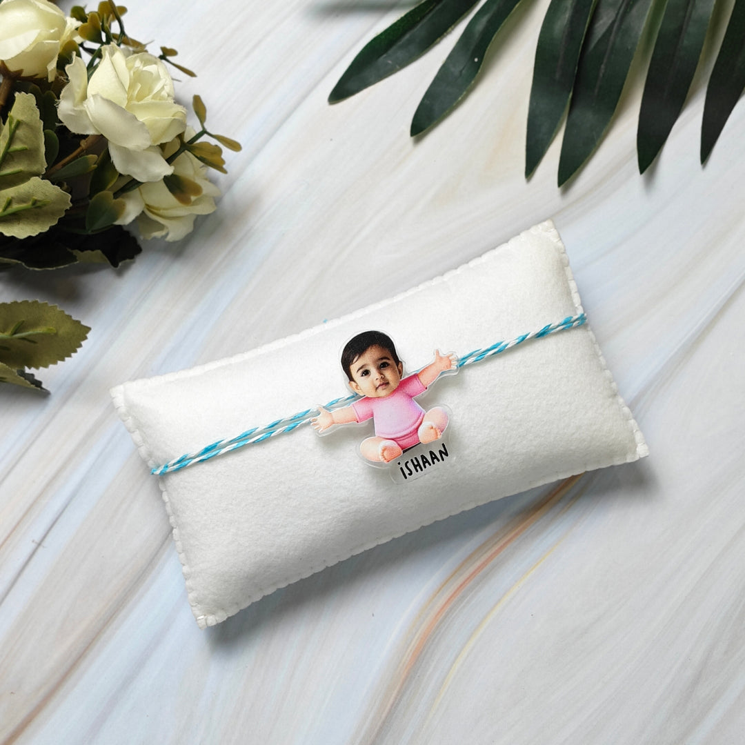 Babble Wrap Personalised Caricature Rakhi - My 1st Rakhi