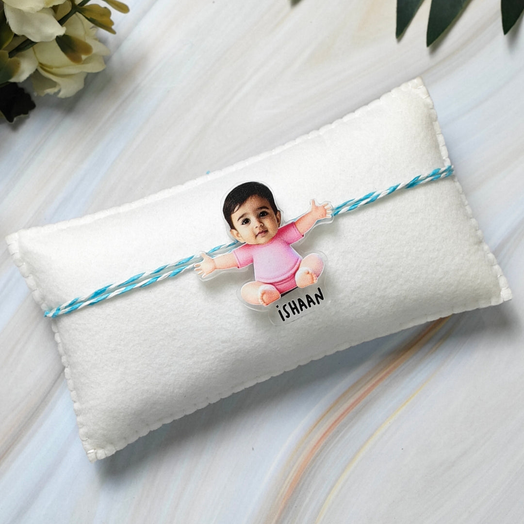 Babble Wrap Personalised Caricature Rakhi - My 1st Rakhi