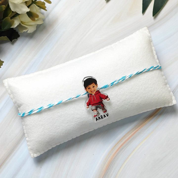 Babble Wrap Personalised Caricature Rakhi - Cool Bro