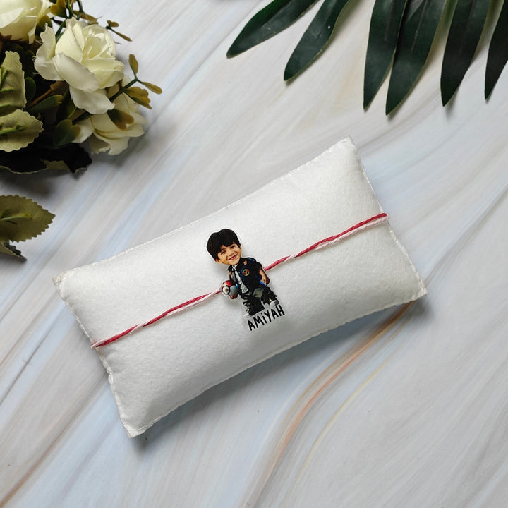 Babble Wrap Personalised Caricature Rakhi - Pokemon