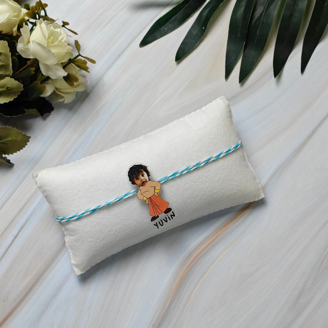 Babble Wrap Personalised Caricature Rakhi - Chota Bheem