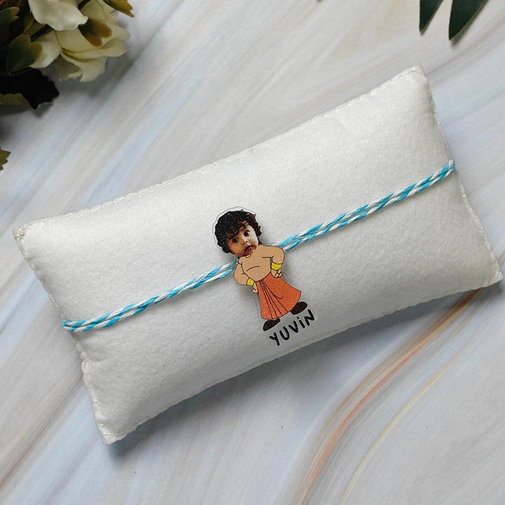 Babble Wrap Personalised Caricature Rakhi - Chota Bheem