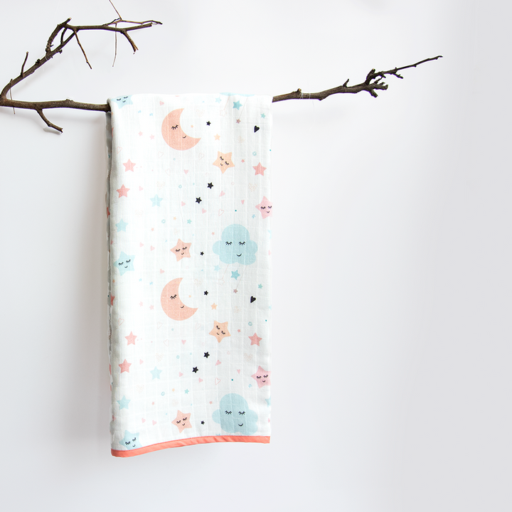 In The Sky - Reversible Muslin Blanket