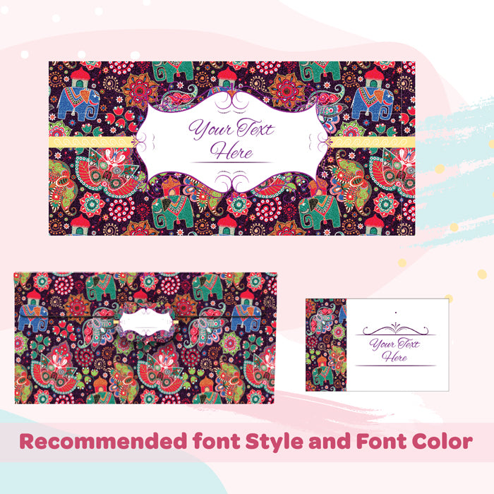 PERSONALISED GIFT ENVELOPES, CARDS & STICKERS COMBO - INDIE ART, SET OF 130