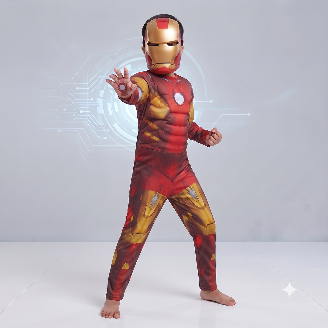 Iron Hero Muscle Costume for Kids