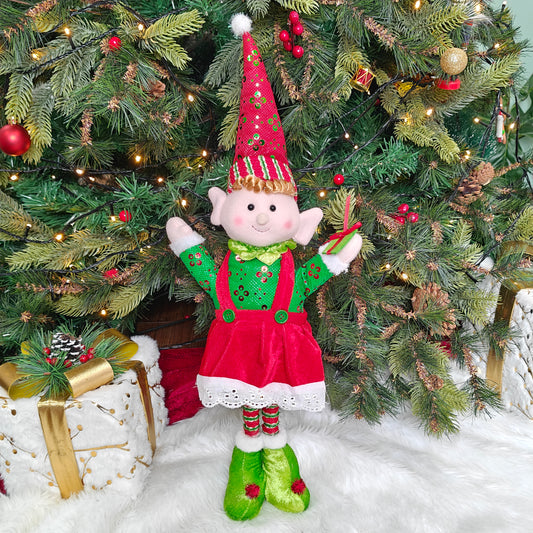 25" Elfie in Red with Extended Legs