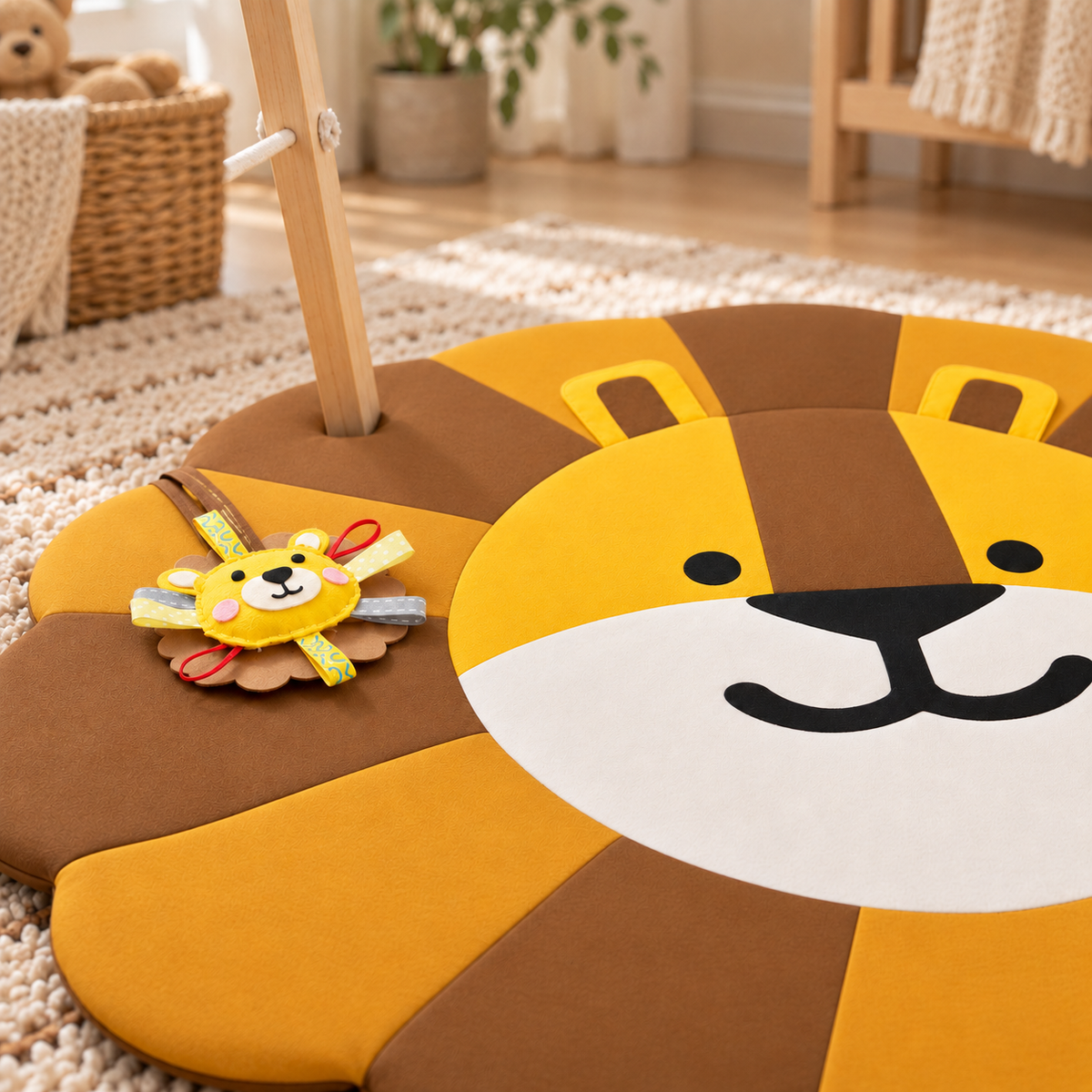 Jungle Giggles – Wooden Baby Play Gym With Mat