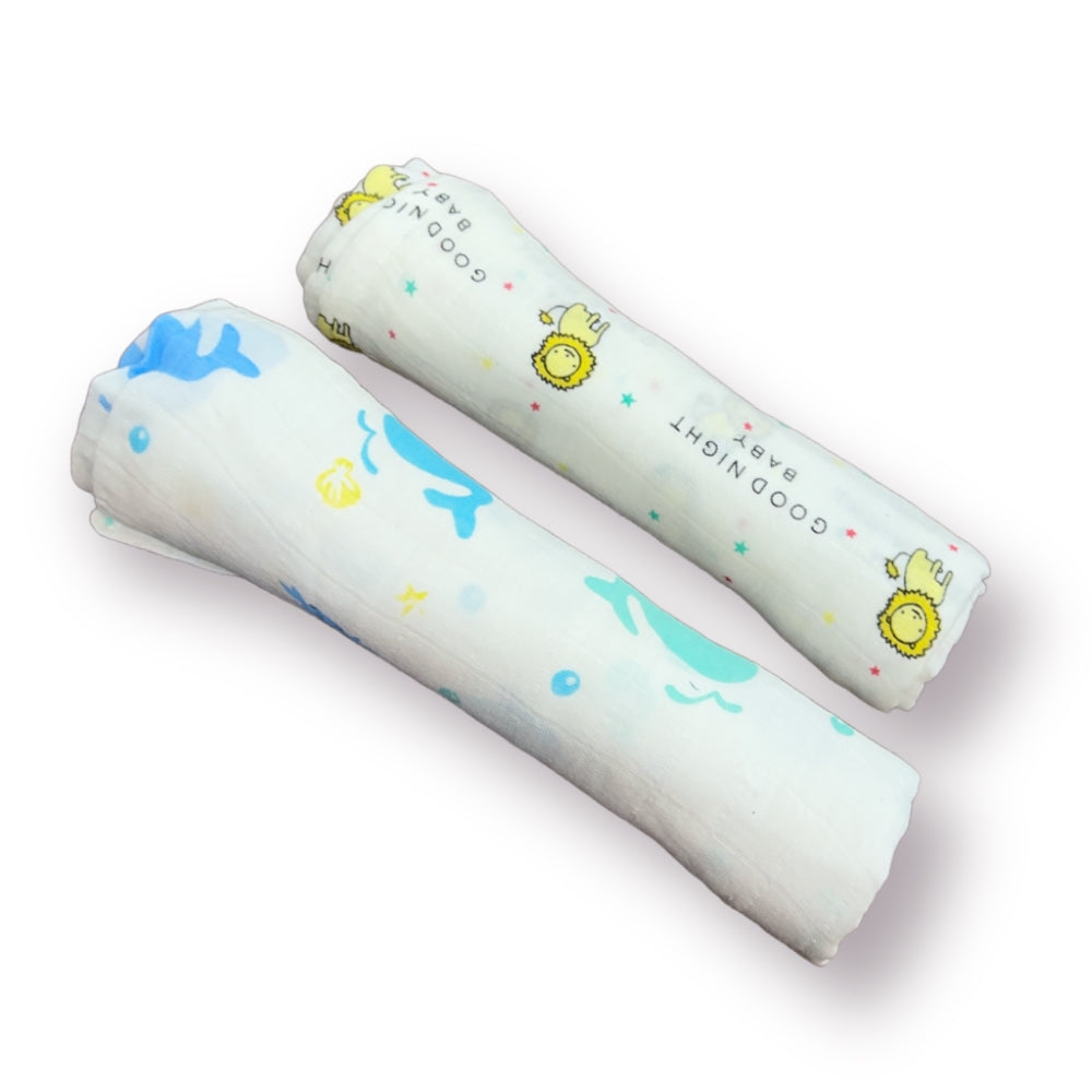 Jungle King & Ocean Wonder Wrapes Muslin Swaddles - Set of 2