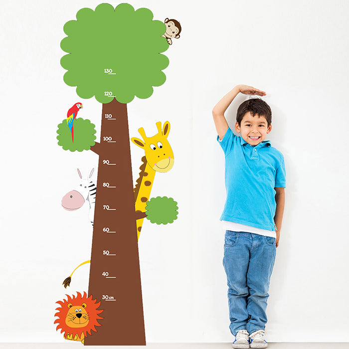 Jungle Height Chart Wall Sticker