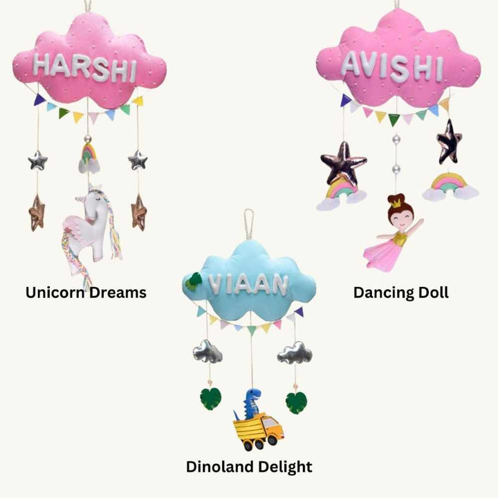 Junior Dancing Dolls Personalised Cloud Hanging