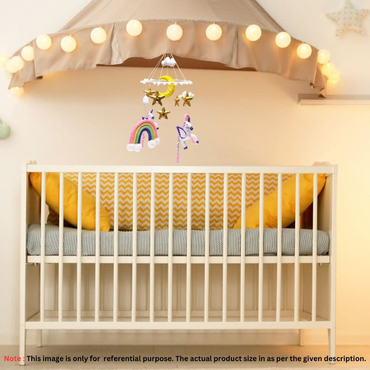 Junior Unicorn Dreams Personalised Cot Mobile - Colour Bling