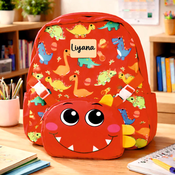 Jurassic Joy For Todlers & Kids - Roary Red Dino Backpack