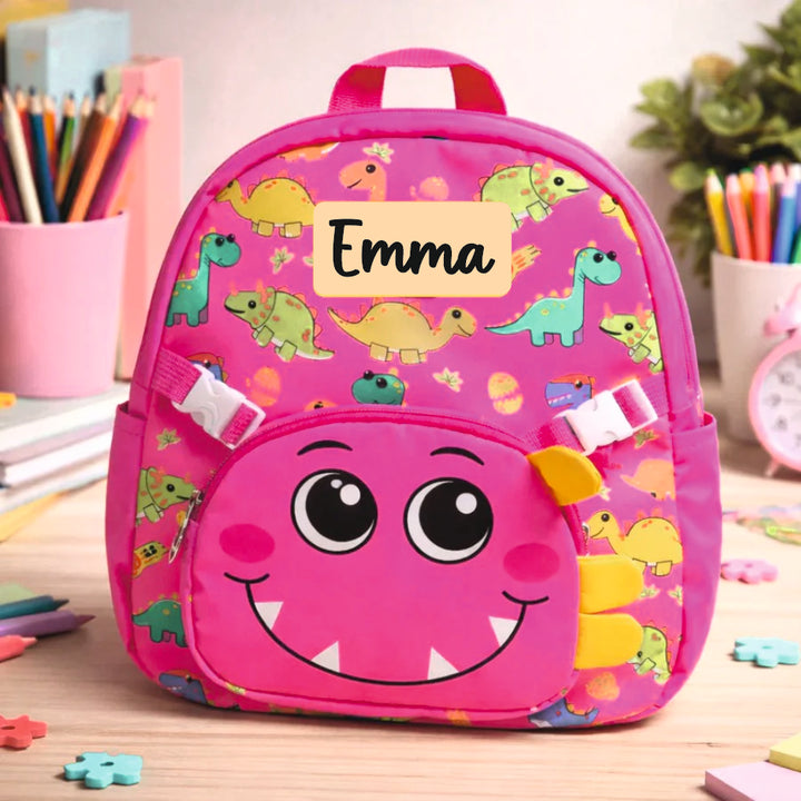 Jurassic Joy For Todlers & Kids - Rosy Roar Dino Backpack