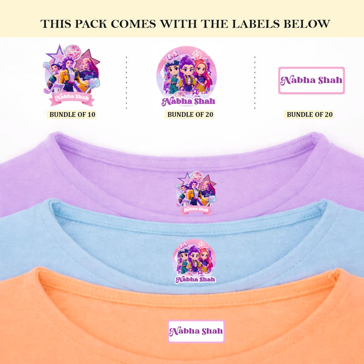 K-pop Iron On Label ( Pack of 50 )