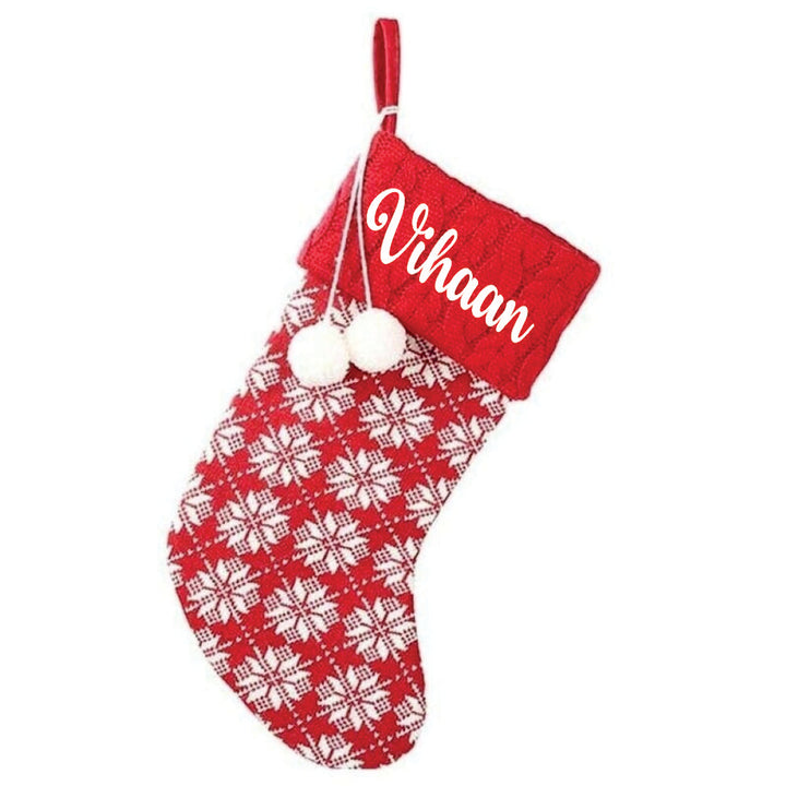 Babble Wrap Holiday Chevron Cheer Stockings- Set of 5