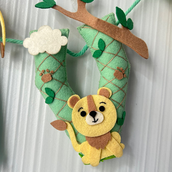 Babble Wrap King of the Jungle Name Bunting/Garland