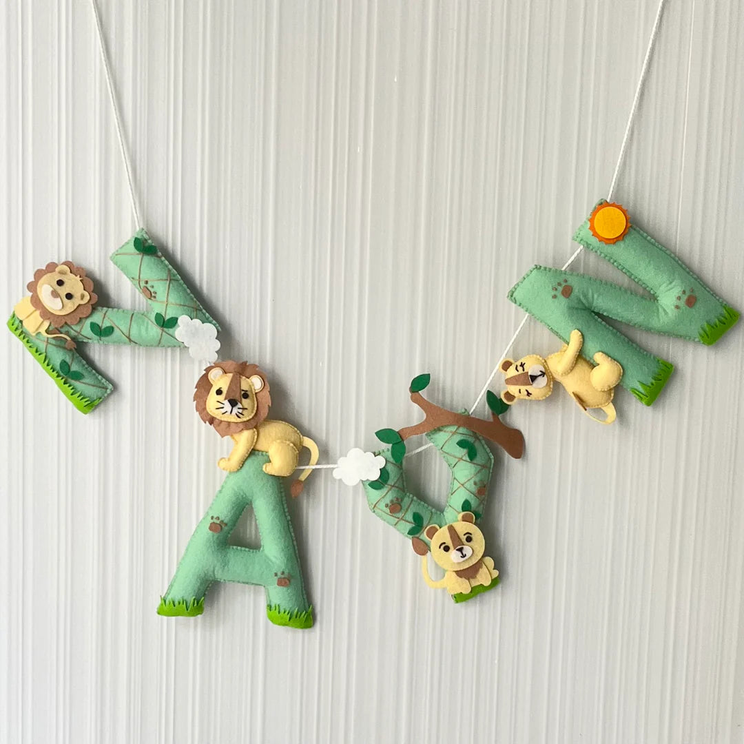 King of the Jungle Cot Mobile & Bunting Combo