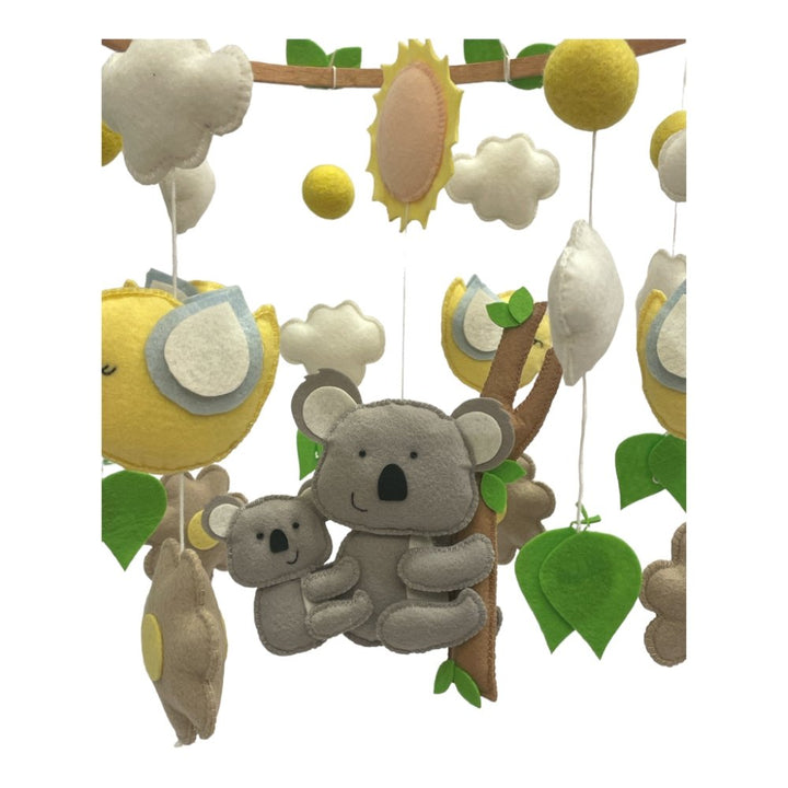 Babble Wrap Cot / Crib Mobile - Koala's Winged Wonderland