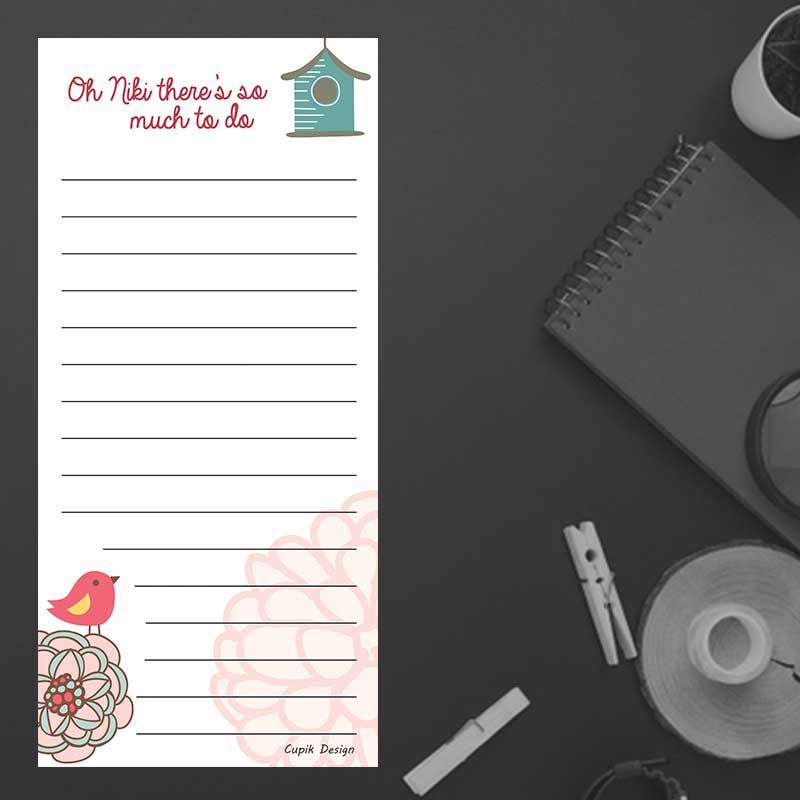 Bird Cage Magnetic Listpad