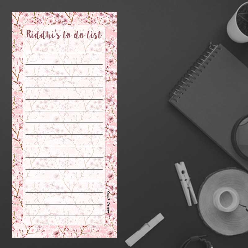 Cherry Blossom Magnetic Listpad