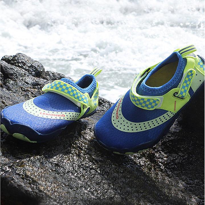 Little Surprise Box Blue & Green Anti Skid Land and Water Outdoor adventure Shoes for Kids