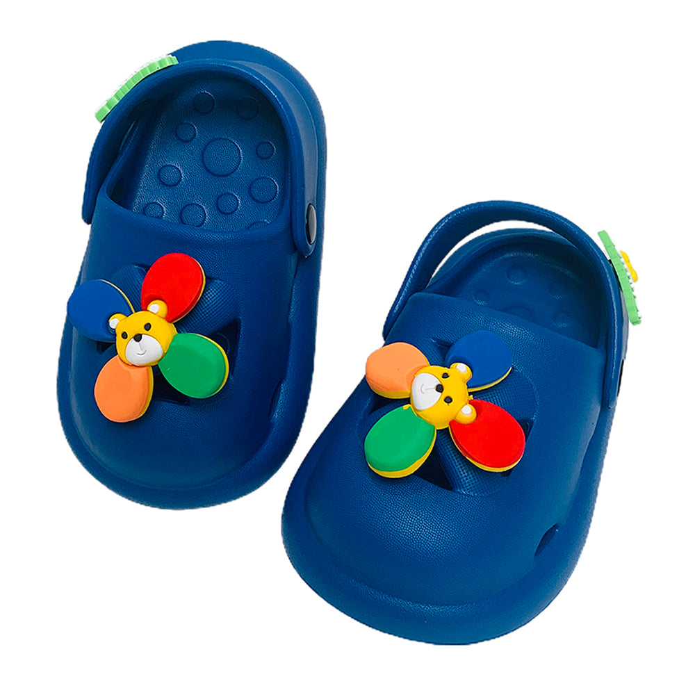 Little Surpise Box Blue Pinwheel Slip on Clogs, Summer/Monsoon all season Footwear for Toddlers & Kids