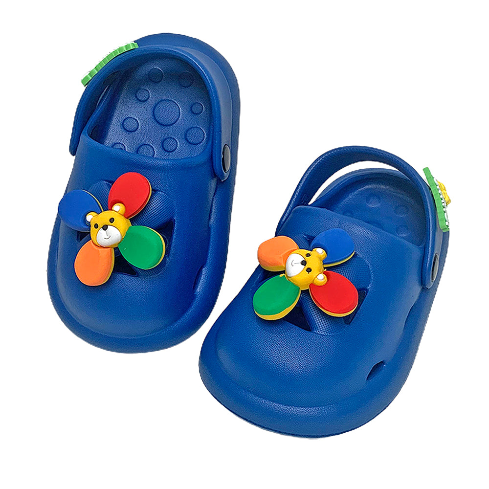 Little Surpise Box Blue Pinwheel Slip on Clogs, Summer/Monsoon all season Footwear for Toddlers & Kids