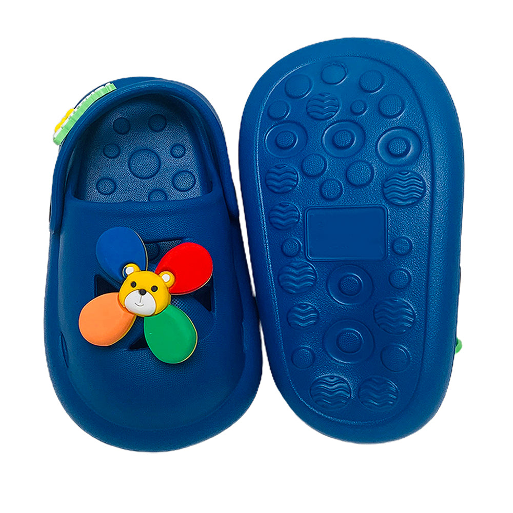 Little Surpise Box Blue Pinwheel Slip on Clogs, Summer/Monsoon all season Footwear for Toddlers & Kids