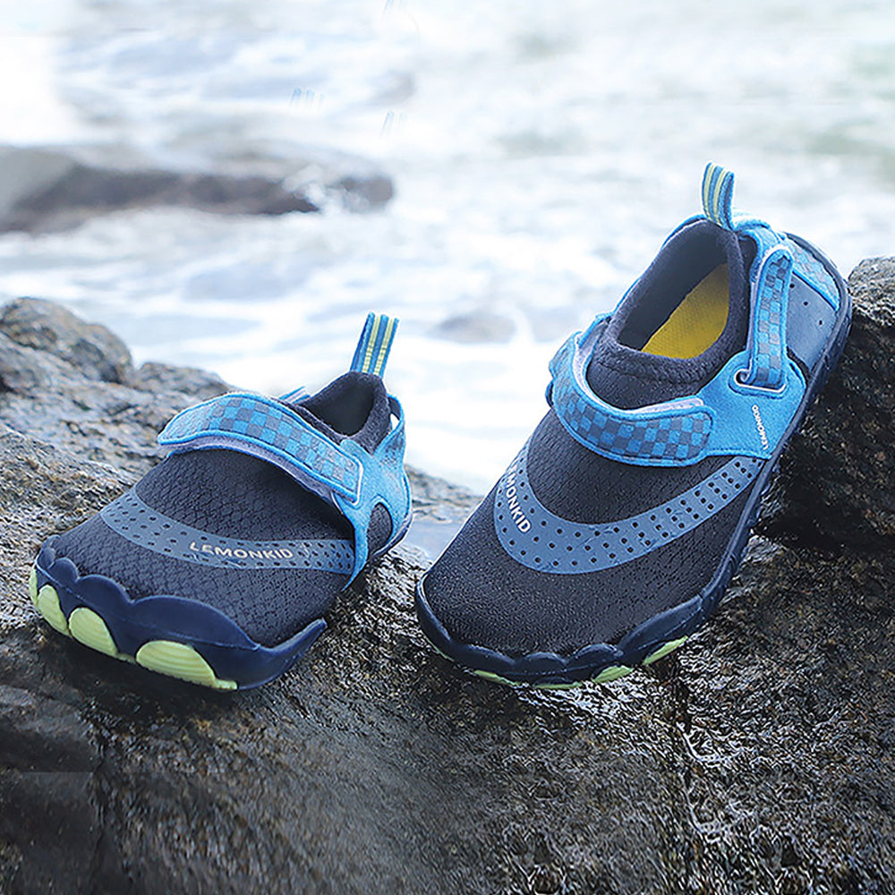 Little Surprise Box Dark Blue Anti Skid Land and Water Outdoor adventure Shoes for Kids