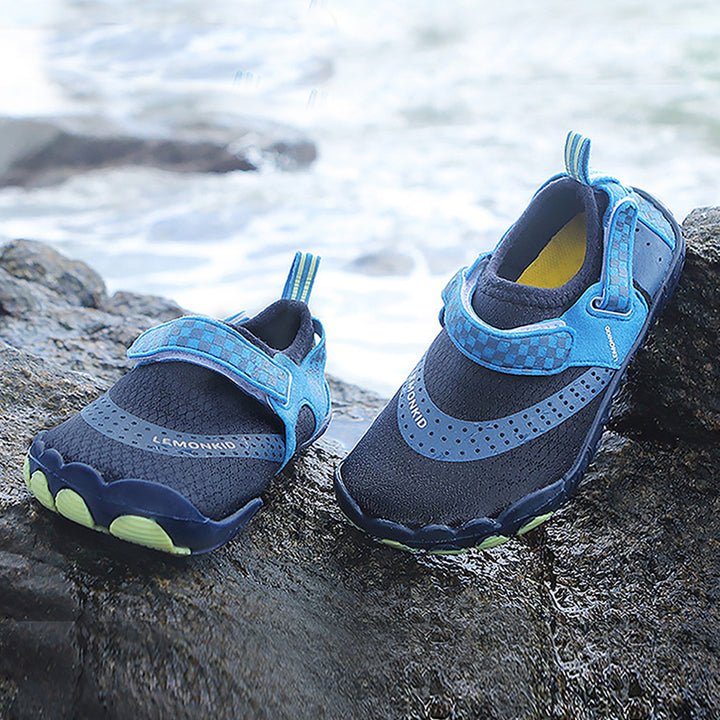 Little Surprise Box Dark Blue Anti Skid Land and Water Outdoor adventure Shoes for Kids