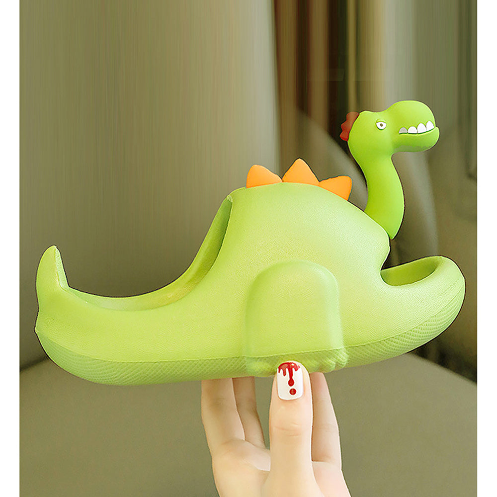 Little Surpise Box Fluoroscent 3d Long Neck Dino Slip on Clogs, Summer/Monsoon all season Footwear for Toddlers & Kids