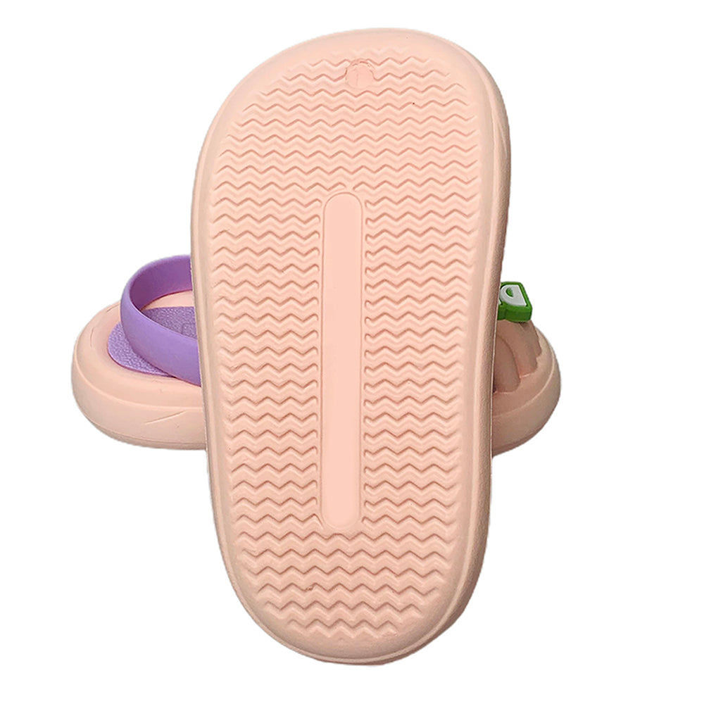 Little Surpise Box Pink Smilie Dino Slip on Clogs, Summer/Monsoon all season Footwear for Toddlers & Kids