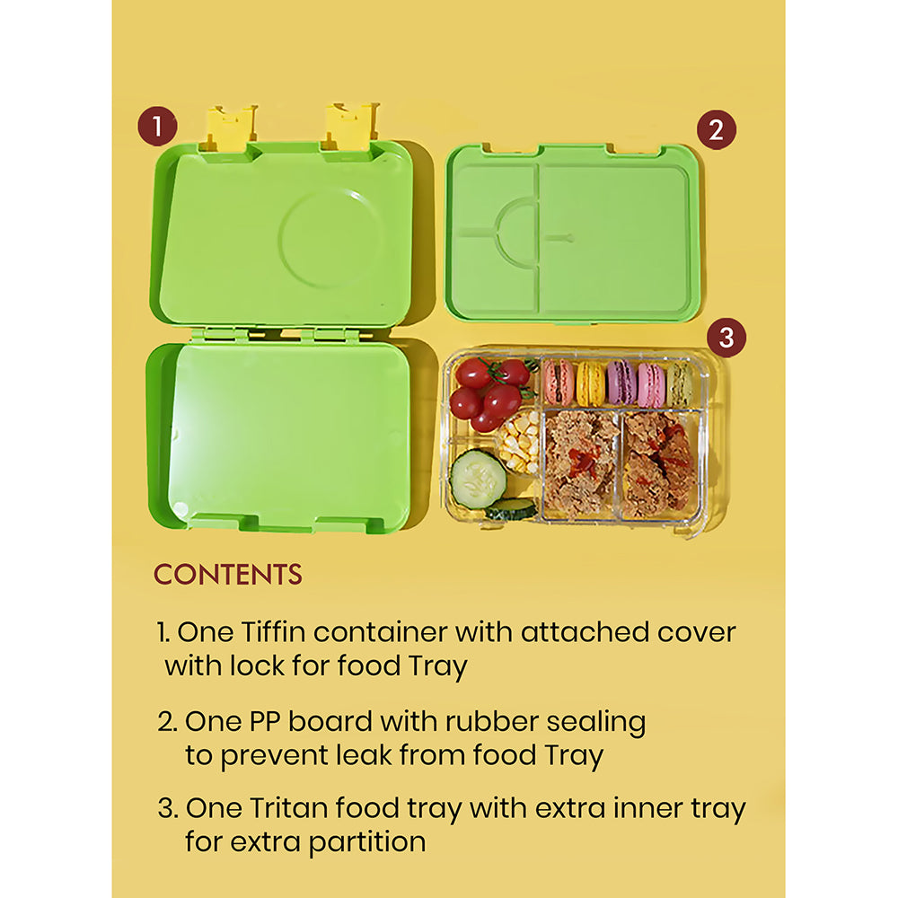 Little Surprise Box , Green Bento Lunch Tiffin Box Rakhi Gift for Brother