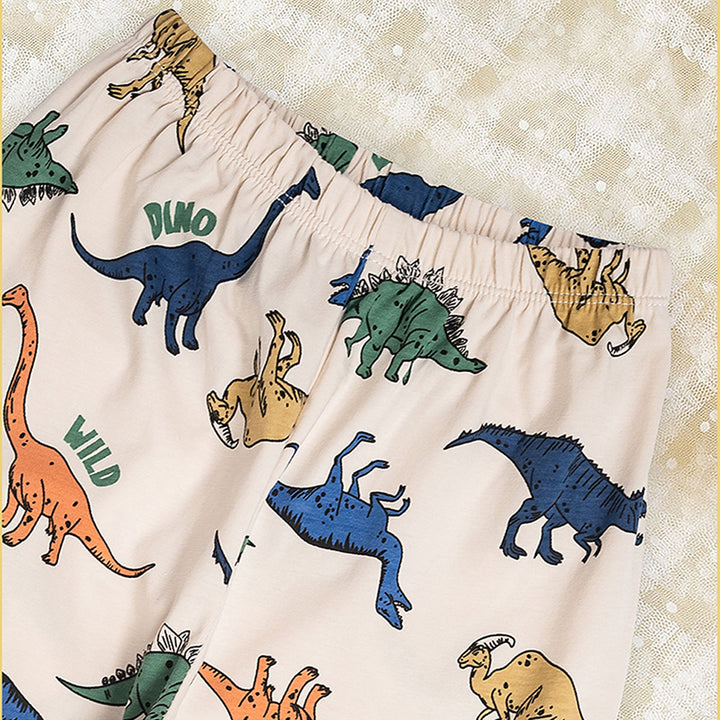 Little Surprise Box all Over Dino print soft Cotton Kids Nightsuit