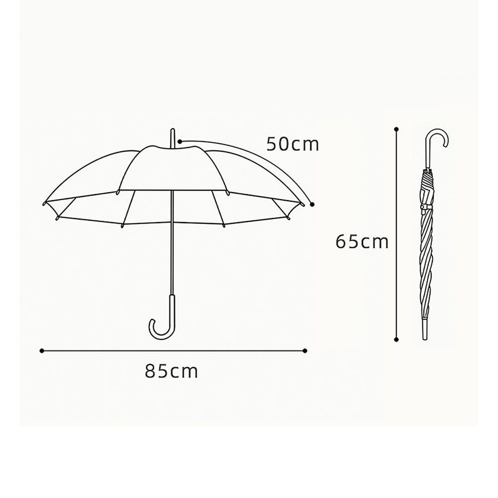 Little Surprise Box Ms.Foxy Transparent Style Purple Umbrella for Kids